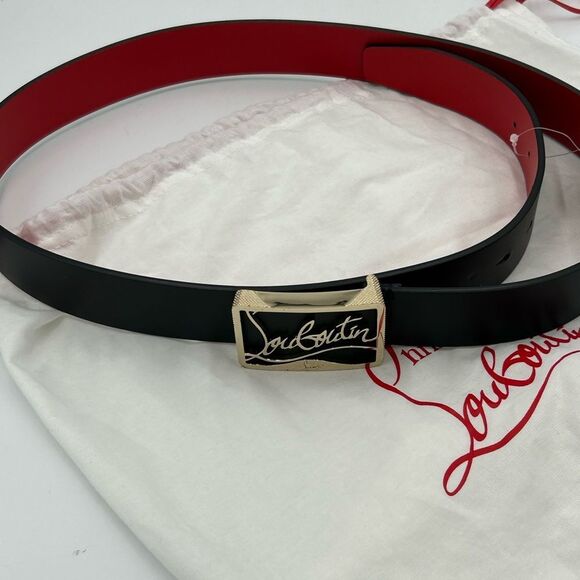 Men’s Christian Louboutin, Ricky Belt size 100 cm/40 inches made in Italy - Picture 5 of 6